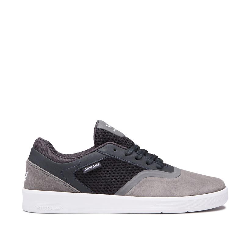 Zapatillas Bajas Supra Argentina Hombre - SAINT Gris / Negras (USCGR-4069)